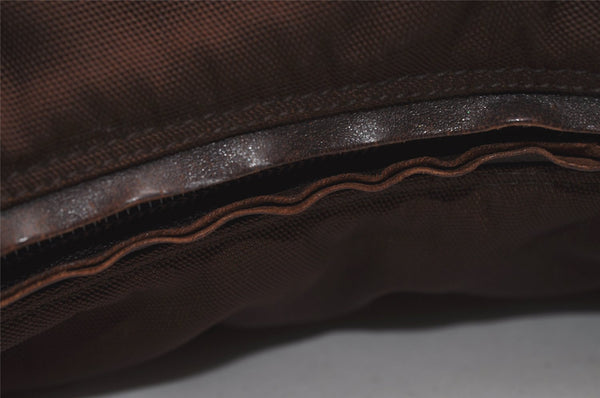 Authentic GUCCI Vintage Shoulder Tote Bag Nylon Leather 0011955 Brown 4564K
