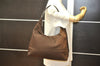 Authentic GUCCI Vintage Shoulder Tote Bag Nylon Leather 0011955 Brown 4564K