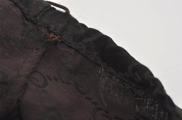 Authentic GUCCI Shoulder Hand Bag Purse GG Canvas Leather 146244 Black 4565I