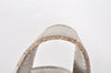 Authentic Christian Dior Panarea Cannage Tote Bag PVC Leather Gray 4565K