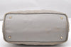 Authentic Christian Dior Panarea Cannage Tote Bag PVC Leather Gray 4565K