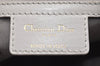 Authentic Christian Dior Panarea Cannage Tote Bag PVC Leather Gray 4565K
