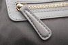 Authentic Christian Dior Panarea Cannage Tote Bag PVC Leather Gray 4565K