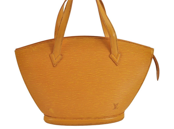 Authentic Louis Vuitton Epi Saint Jacques Hand Bag Yellow M52279 LV 4566J
