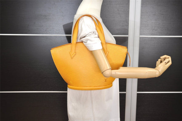 Authentic Louis Vuitton Epi Saint Jacques Hand Bag Yellow M52279 LV 4566J