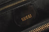 Authentic GUCCI Bamboo Vintage Shoulder Hand Bag Enamel Black Junk 4566K