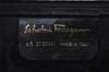 Authentic Salvatore Ferragamo Vara Shoulder Tote Bag Leather Black SF 4567I