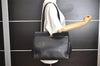 Authentic Salvatore Ferragamo Vara Shoulder Tote Bag Leather Black SF 4567I