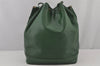 Authentic Louis Vuitton Epi Noe Shoulder Drawstring Bag Green M44004 LV 4567J