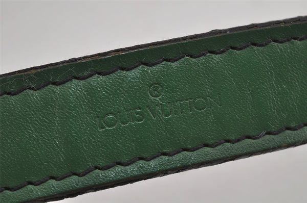 Authentic Louis Vuitton Epi Noe Shoulder Drawstring Bag Green M44004 LV 4567J