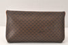 Authentic CELINE Macadam Blason Pattern Clutch Hand Bag PVC Leather Brown 4567K
