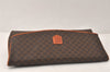 Authentic CELINE Macadam Blason Pattern Clutch Hand Bag PVC Leather Brown 4567K