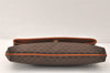 Authentic CELINE Macadam Blason Pattern Clutch Hand Bag PVC Leather Brown 4567K