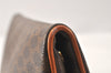 Authentic CELINE Macadam Blason Pattern Clutch Hand Bag PVC Leather Brown 4567K