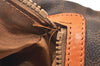 Authentic CELINE Macadam Blason Pattern Clutch Hand Bag PVC Leather Brown 4567K