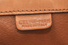 Authentic CELINE Macadam Blason Pattern Clutch Hand Bag PVC Leather Brown 4567K