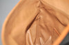 Authentic CELINE Macadam Blason Pattern Clutch Hand Bag PVC Leather Brown 4567K