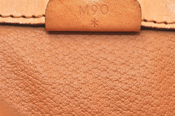 Authentic CELINE Macadam Blason Pattern Clutch Hand Bag PVC Leather Brown 4567K