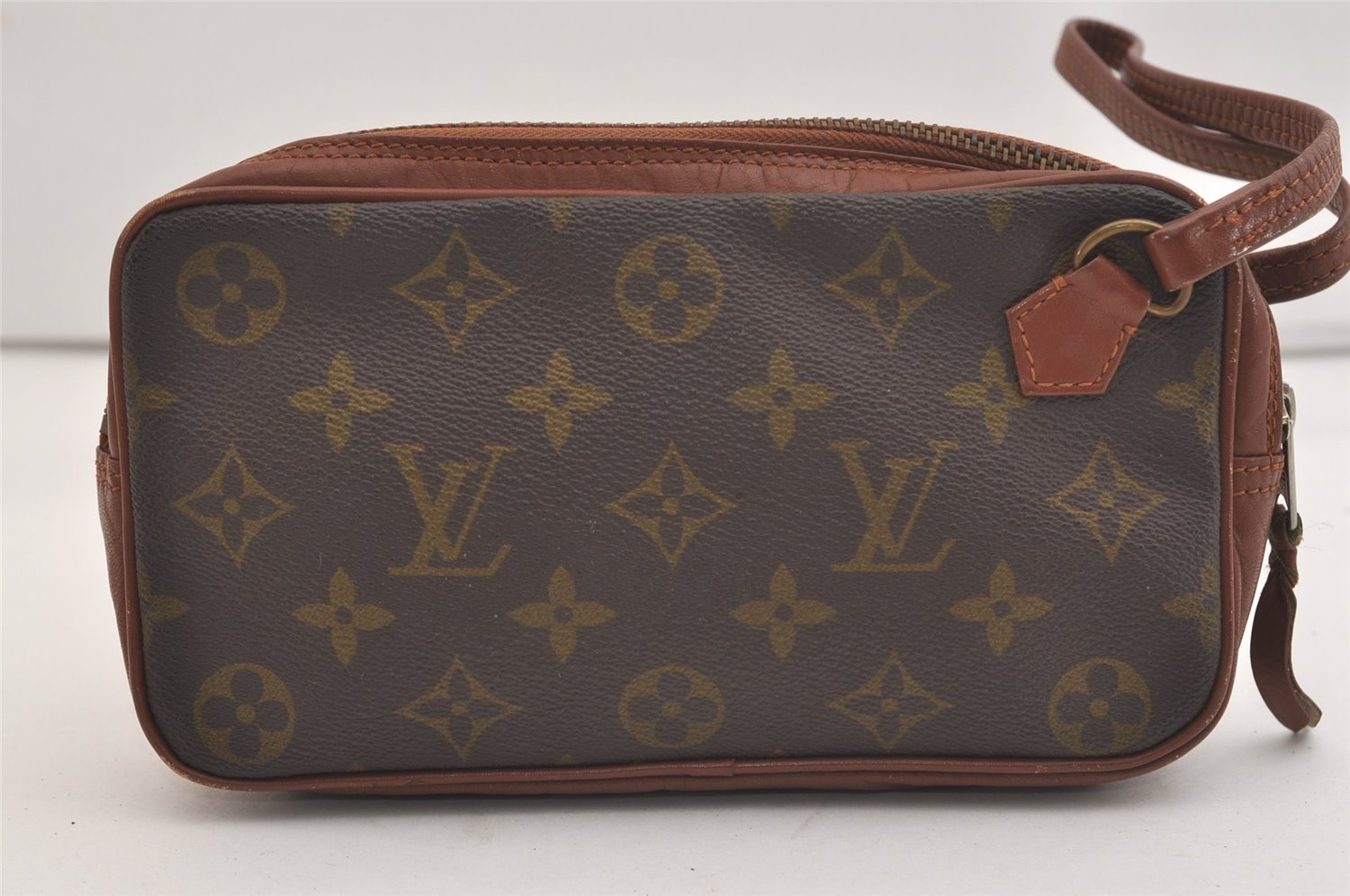 Auth Louis Vuitton Monogram Pochette Sport PM Clutch Hand Bag Old Model LV 4568J