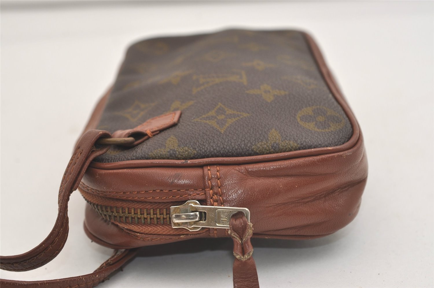 Auth Louis Vuitton Monogram Pochette Sport PM Clutch Hand Bag Old Model LV 4568J