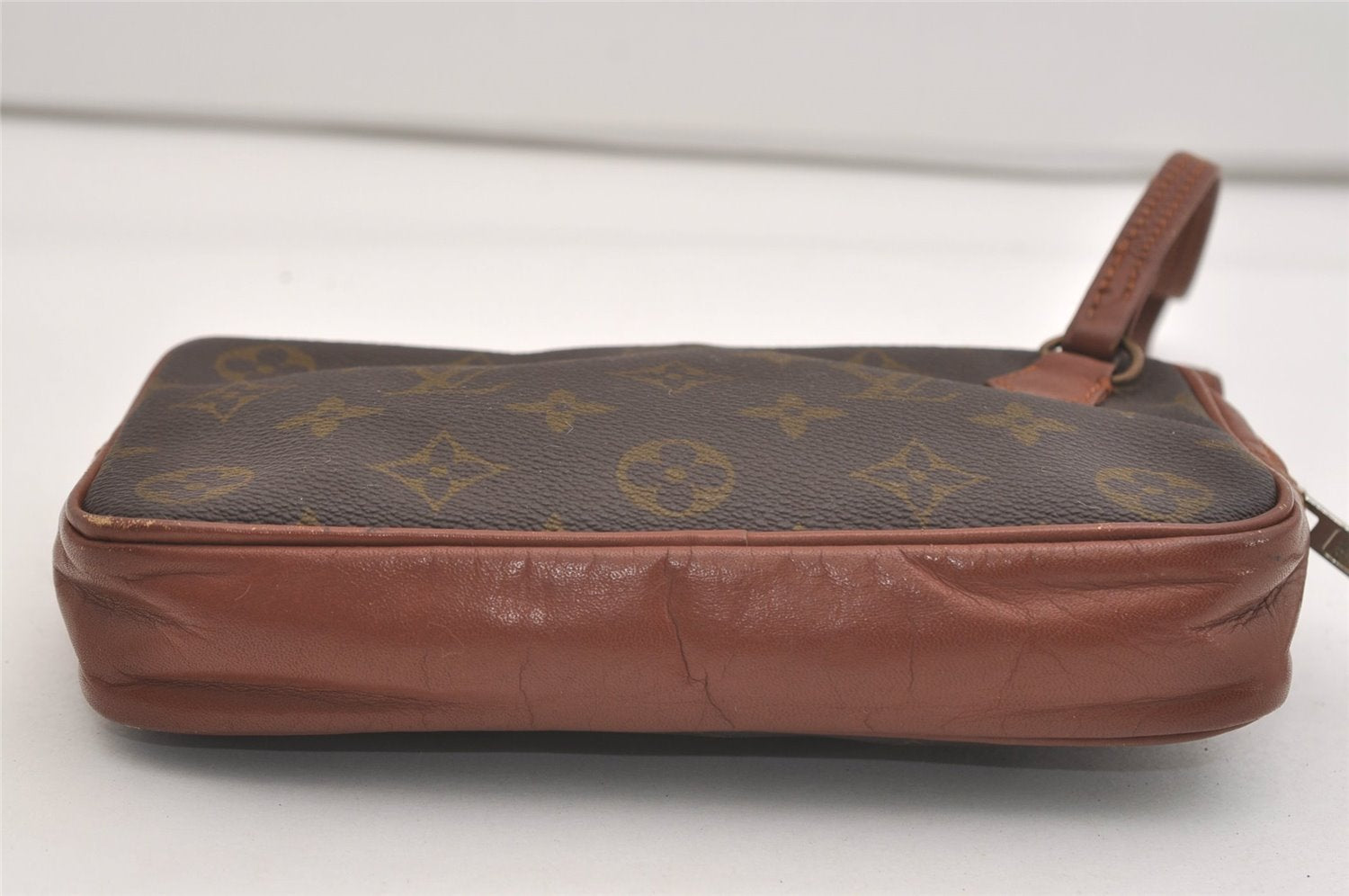 Auth Louis Vuitton Monogram Pochette Sport PM Clutch Hand Bag Old Model LV 4568J
