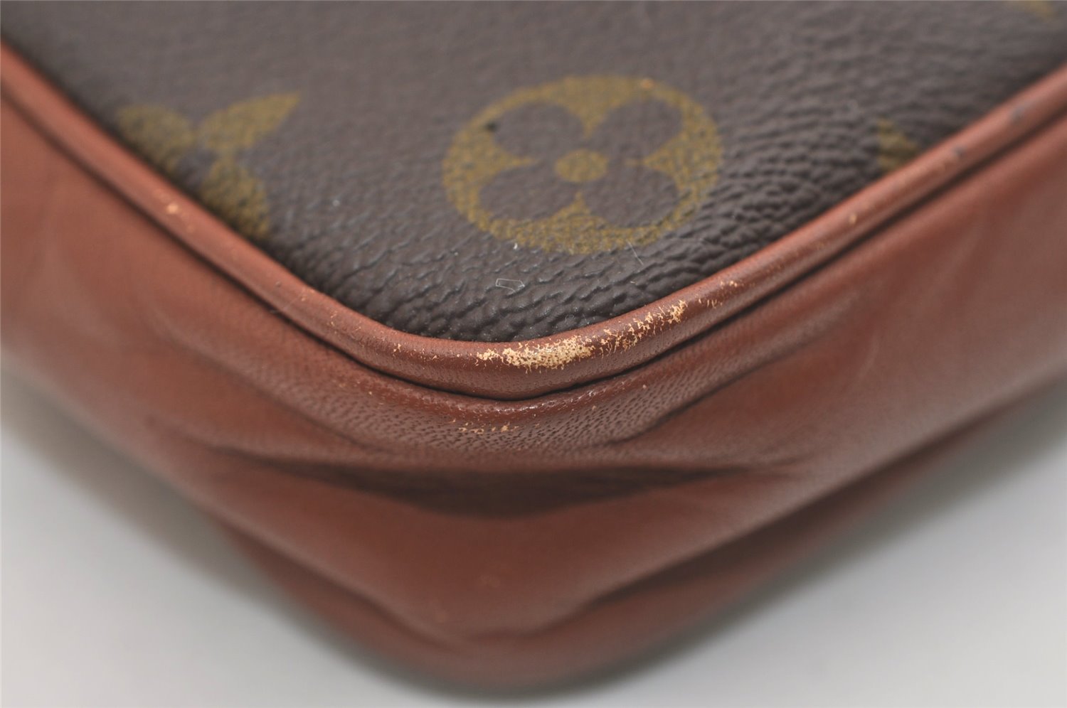 Auth Louis Vuitton Monogram Pochette Sport PM Clutch Hand Bag Old Model LV 4568J