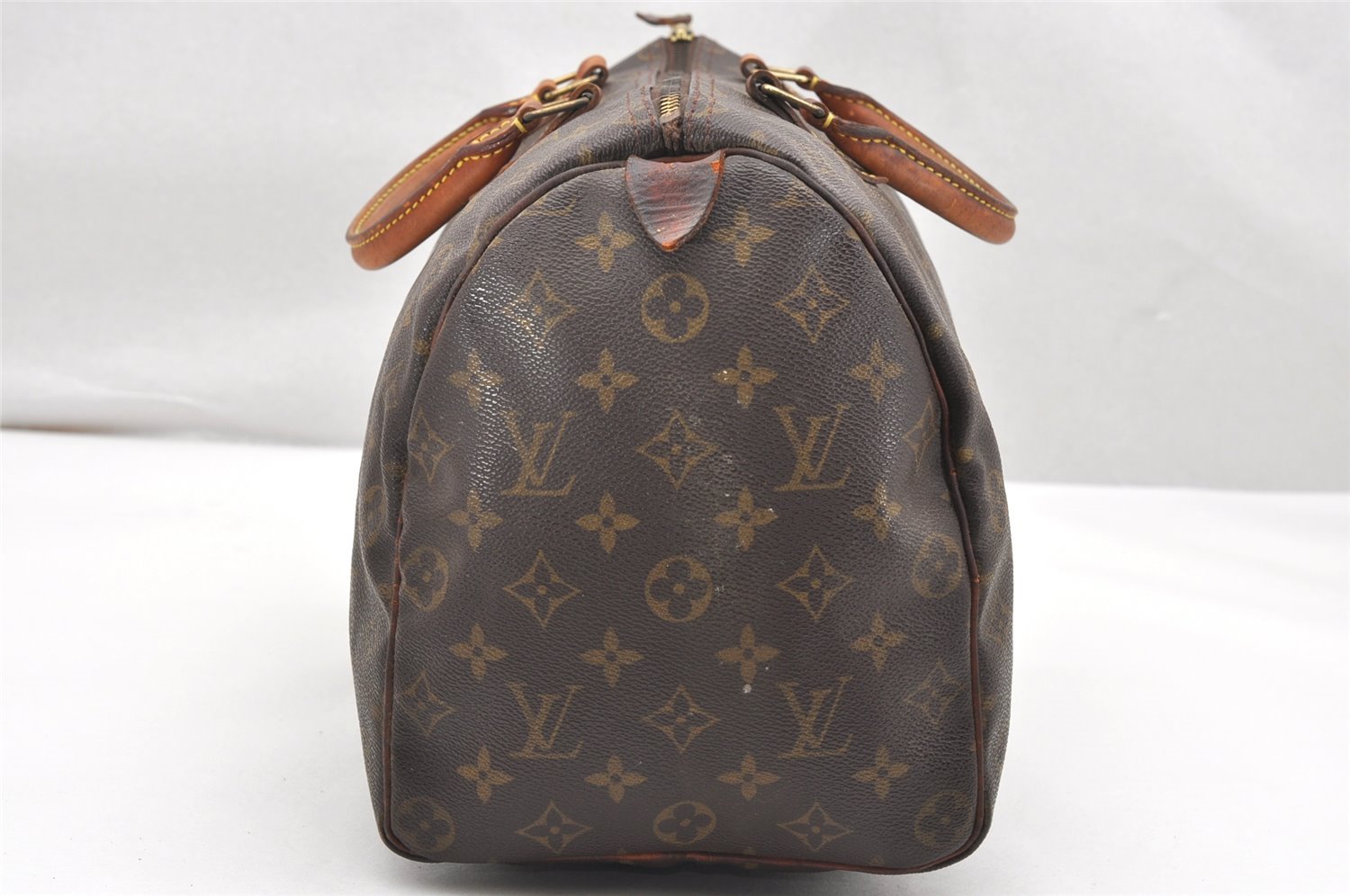 Authentic Louis Vuitton Monogram Speedy 35 Hand Boston Bag M41524 LV 4568K