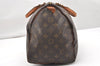 Authentic Louis Vuitton Monogram Speedy 35 Hand Boston Bag M41524 LV 4568K