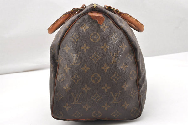 Authentic Louis Vuitton Monogram Speedy 35 Hand Boston Bag M41524 LV 4568K