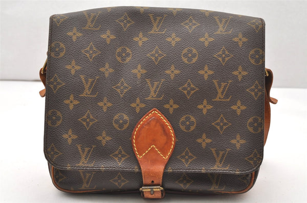 Authentic Louis Vuitton Monogram Cartouchiere GM M51252 Shoulder Cross Bag 4569K