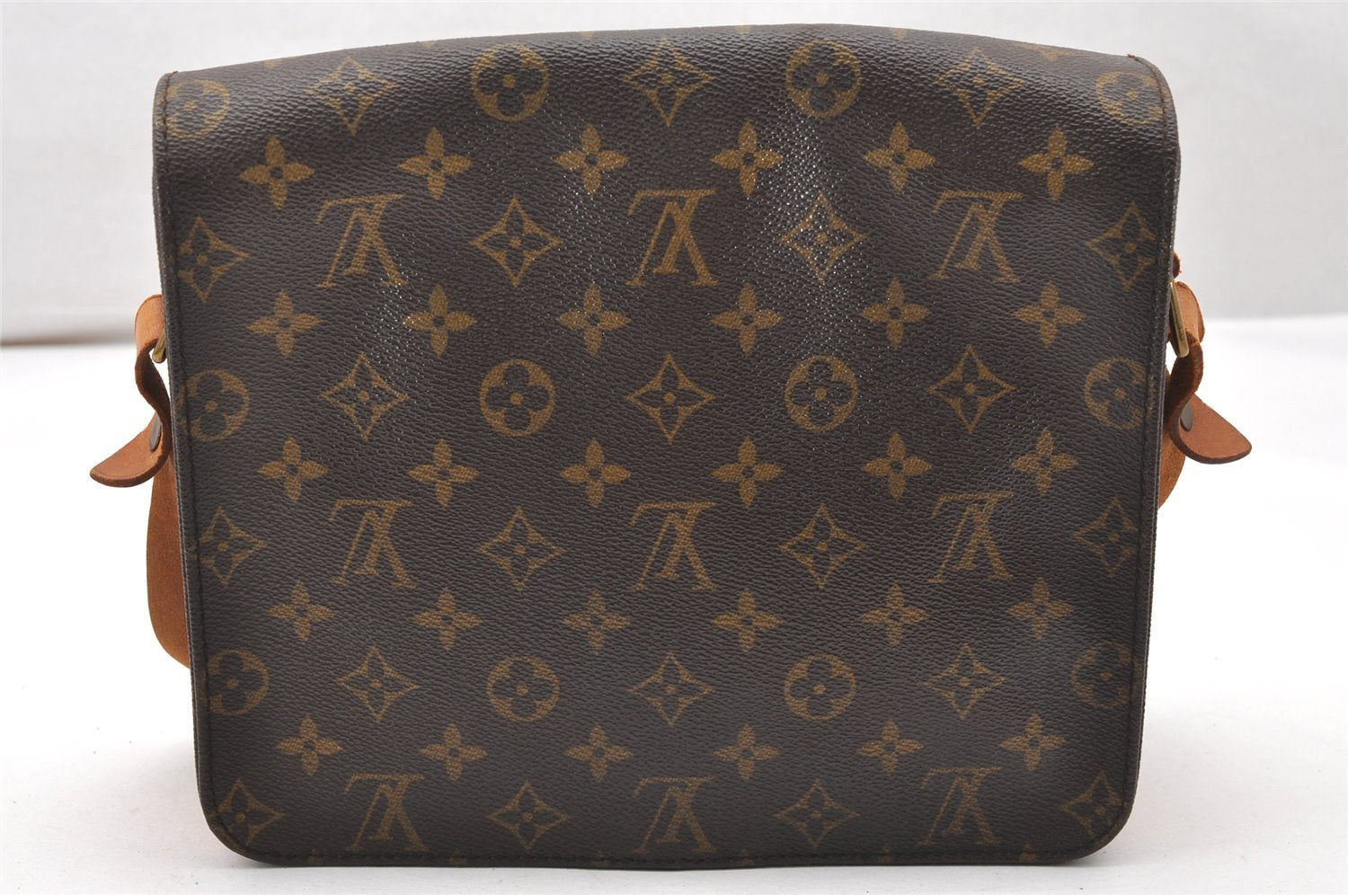 Authentic Louis Vuitton Monogram Cartouchiere GM M51252 Shoulder Cross Bag 4569K