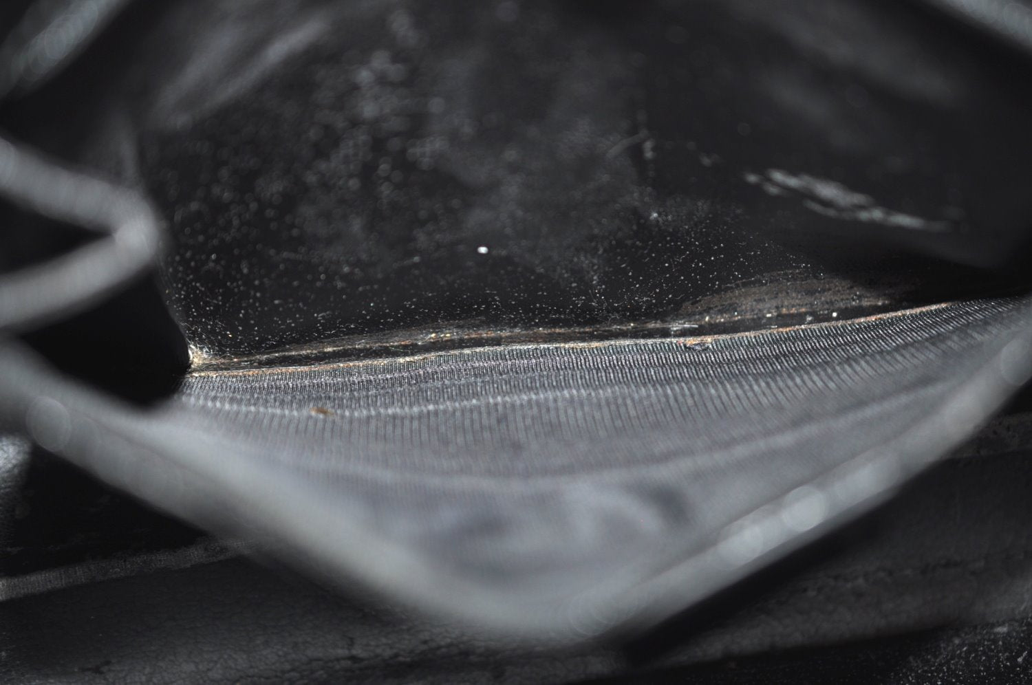 Authentic GUCCI Vintage Shoulder Hand Bag Purse Leather Black 4570H