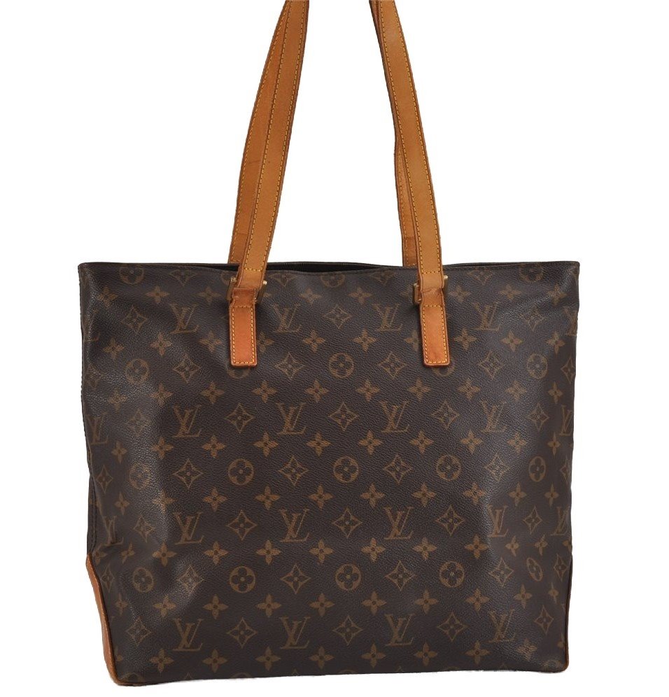 Authentic Louis Vuitton Monogram Cabas Mezzo Shoulder Tote Bag M51151 Junk 4570J