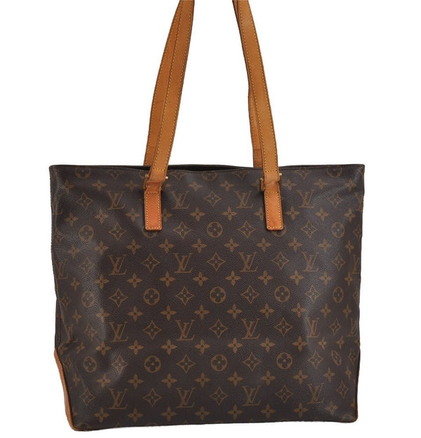 Authentic Louis Vuitton Monogram Cabas Mezzo Shoulder Tote Bag M51151 Junk 4570J