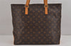 Authentic Louis Vuitton Monogram Cabas Mezzo Shoulder Tote Bag M51151 Junk 4570J