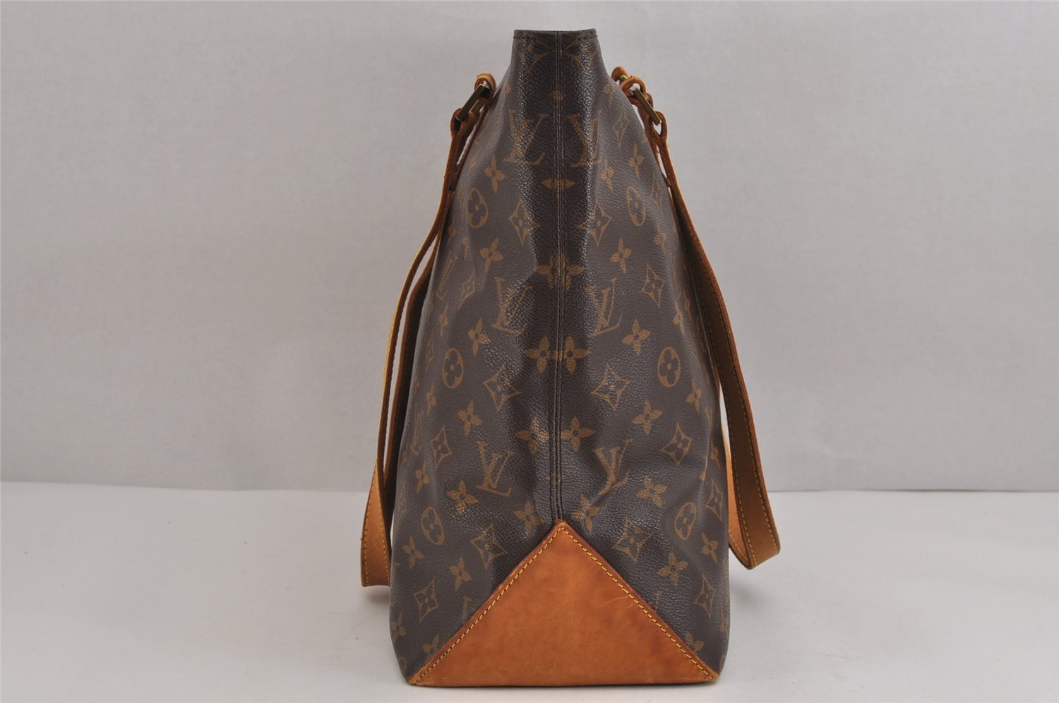 Authentic Louis Vuitton Monogram Cabas Mezzo Shoulder Tote Bag M51151 Junk 4570J