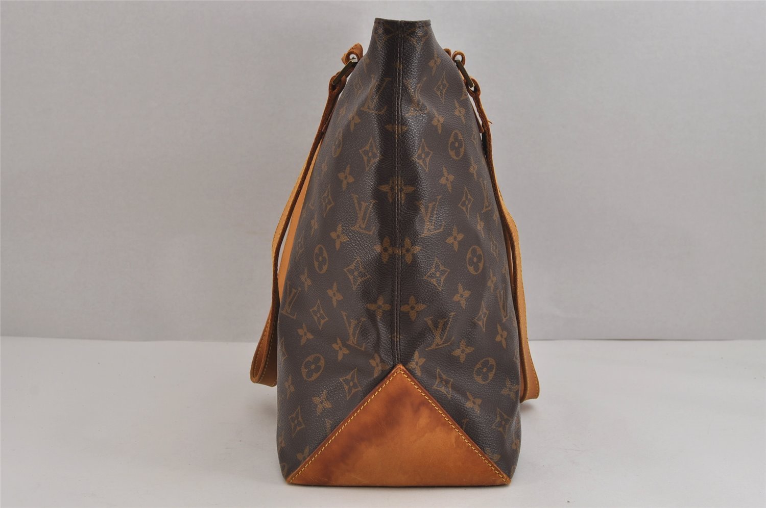 Authentic Louis Vuitton Monogram Cabas Mezzo Shoulder Tote Bag M51151 Junk 4570J