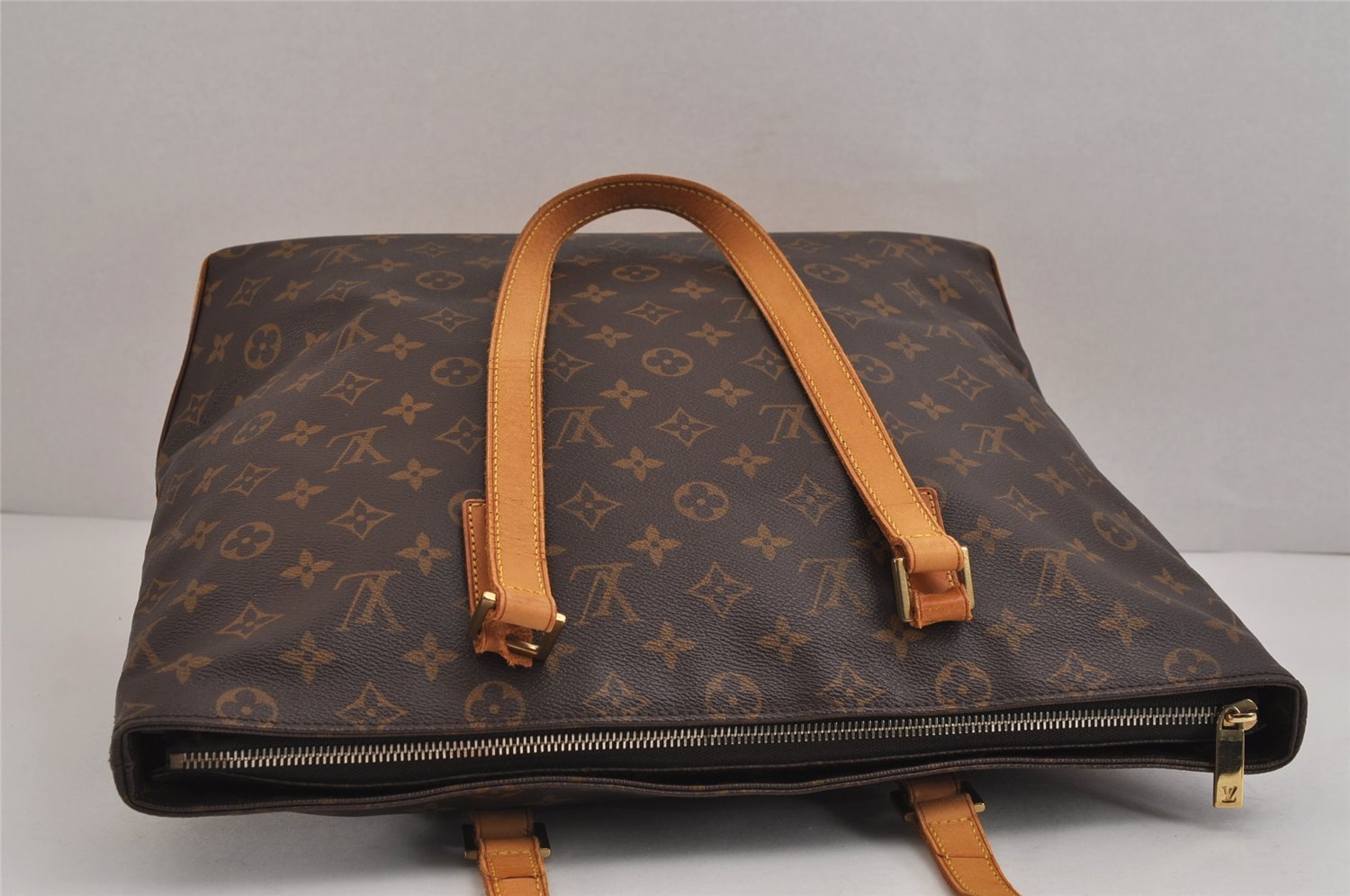 Authentic Louis Vuitton Monogram Cabas Mezzo Shoulder Tote Bag M51151 Junk 4570J