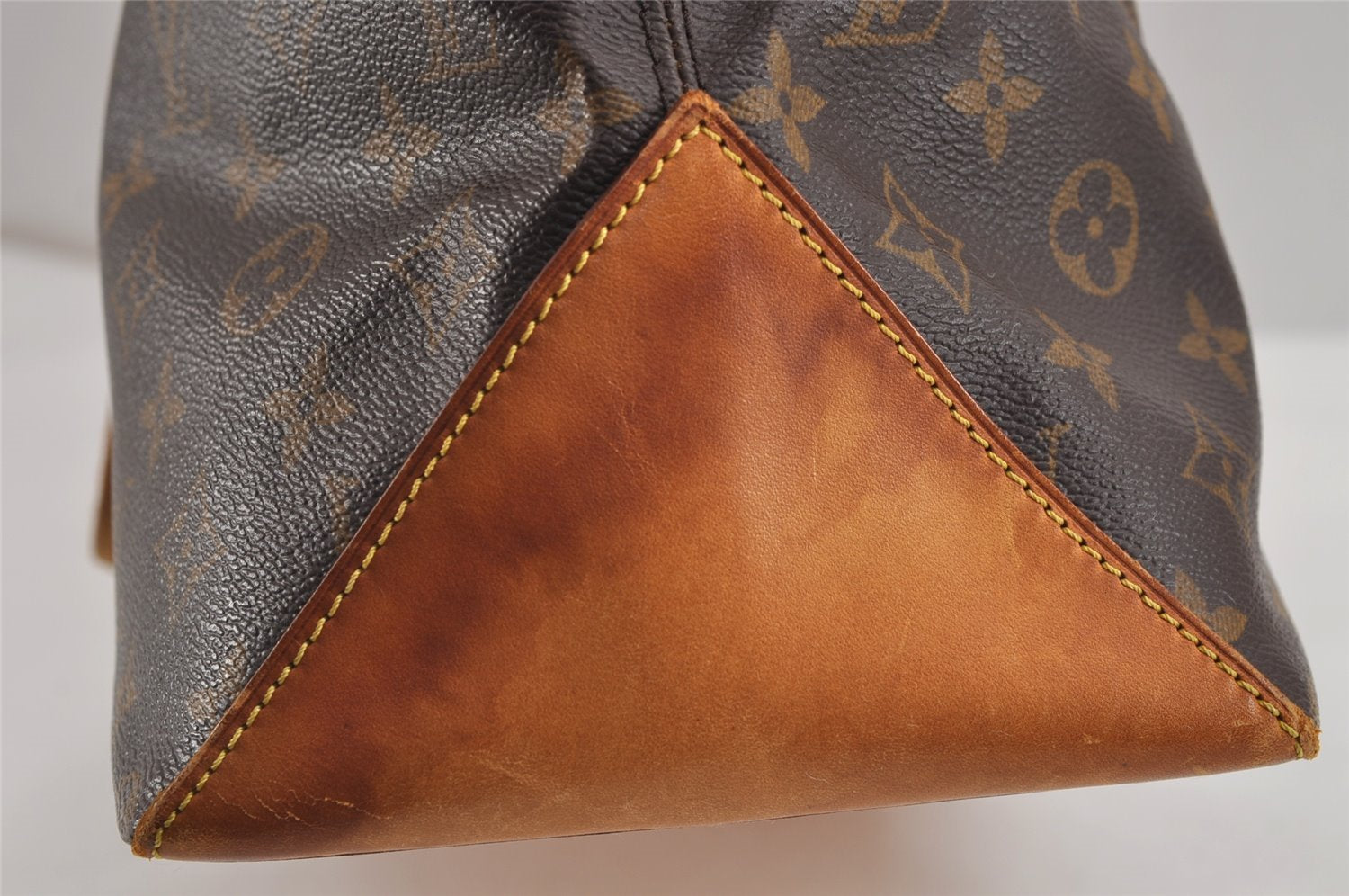 Authentic Louis Vuitton Monogram Cabas Mezzo Shoulder Tote Bag M51151 Junk 4570J