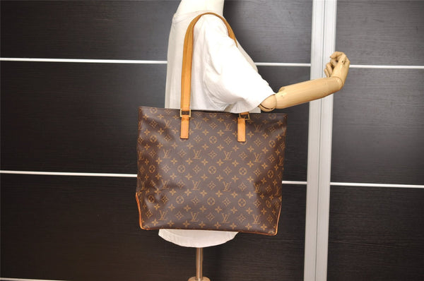 Authentic Louis Vuitton Monogram Cabas Mezzo Shoulder Tote Bag M51151 Junk 4570J