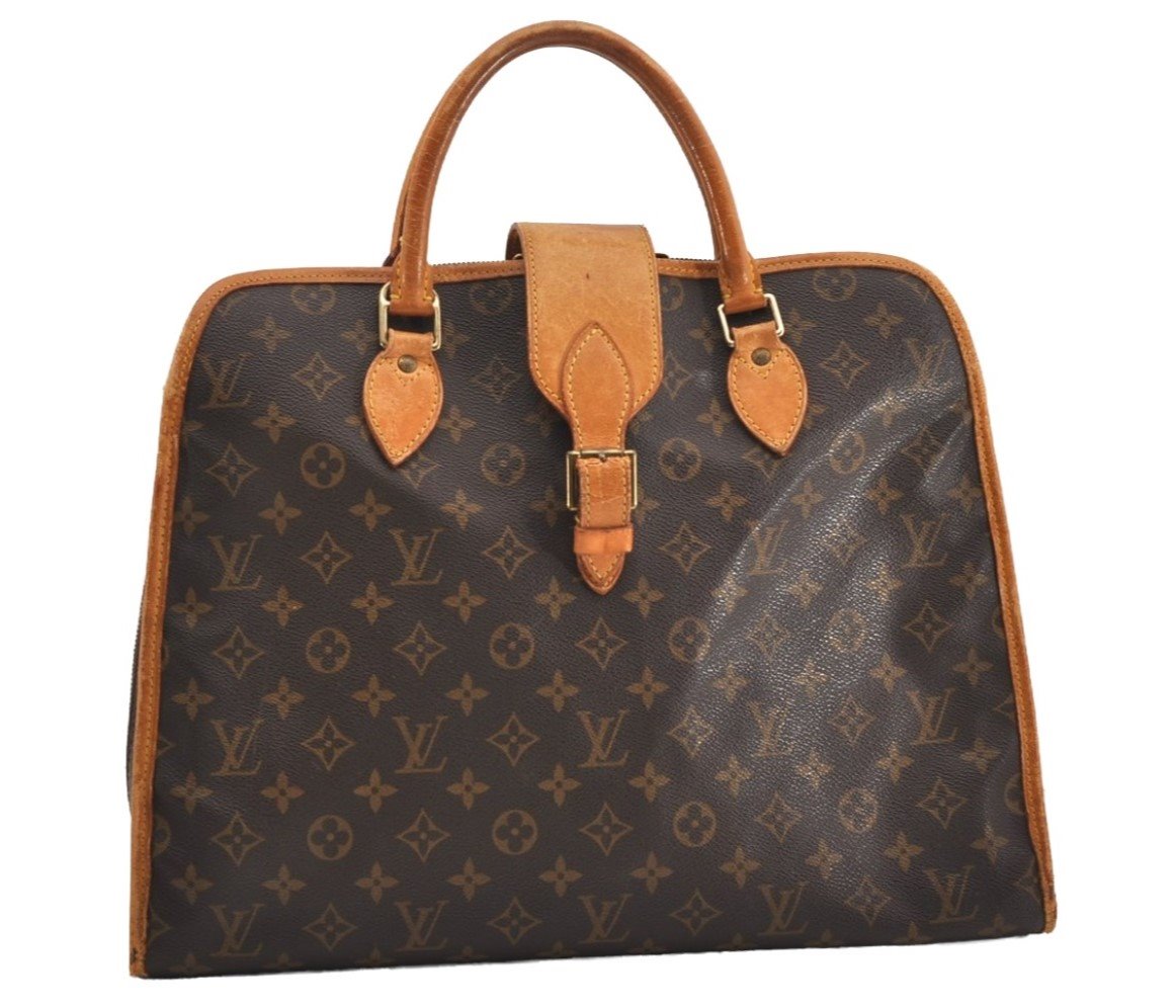 Authentic Louis Vuitton Monogram Rivoli Business Hand Bag M53380 LV Junk 4571J