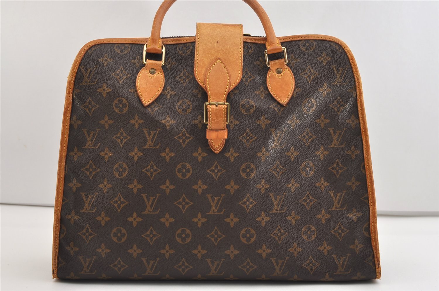 Authentic Louis Vuitton Monogram Rivoli Business Hand Bag M53380 LV Junk 4571J