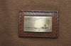 Authentic FENDI Zucca Hand Tote Bag Purse Nylon Leather Brown Black 4572I