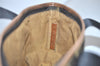 Authentic FENDI Zucca Hand Tote Bag Purse Nylon Leather Brown Black 4572I