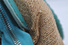 Authentic FENDI Selleria Shoulder Hand Bag Purse Straw Leather Beige 4573I