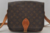 Authentic Louis Vuitton Monogram Cartouchiere GM M51252 Shoulder Cross Bag 4574J
