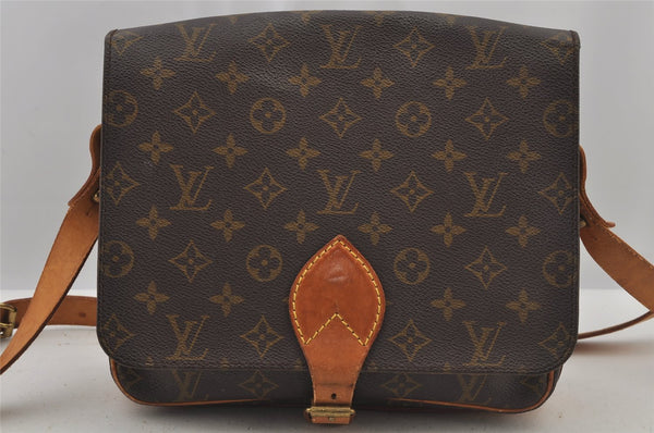 Authentic Louis Vuitton Monogram Cartouchiere GM M51252 Shoulder Cross Bag 4574J