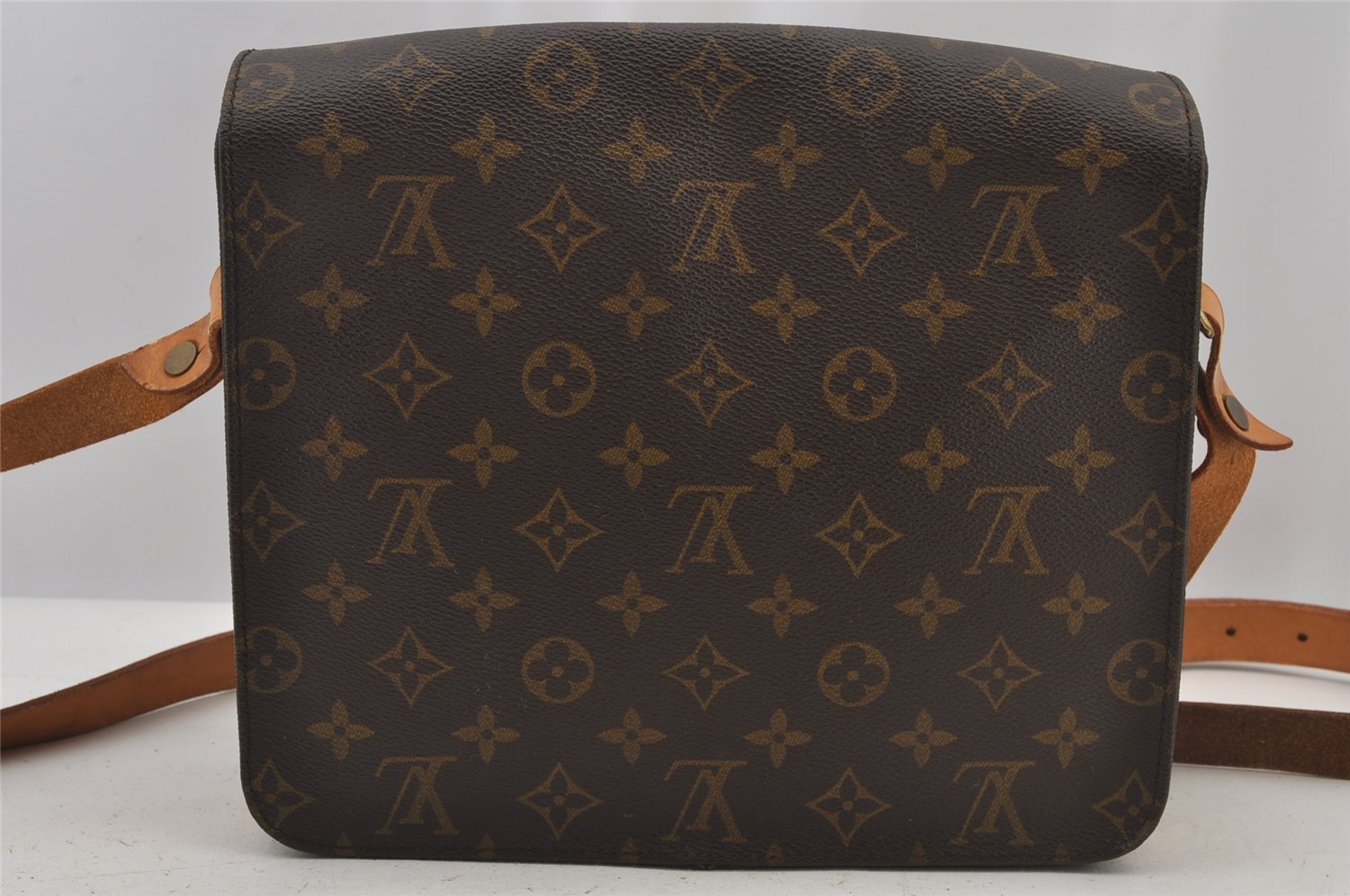 Authentic Louis Vuitton Monogram Cartouchiere GM M51252 Shoulder Cross Bag 4574J