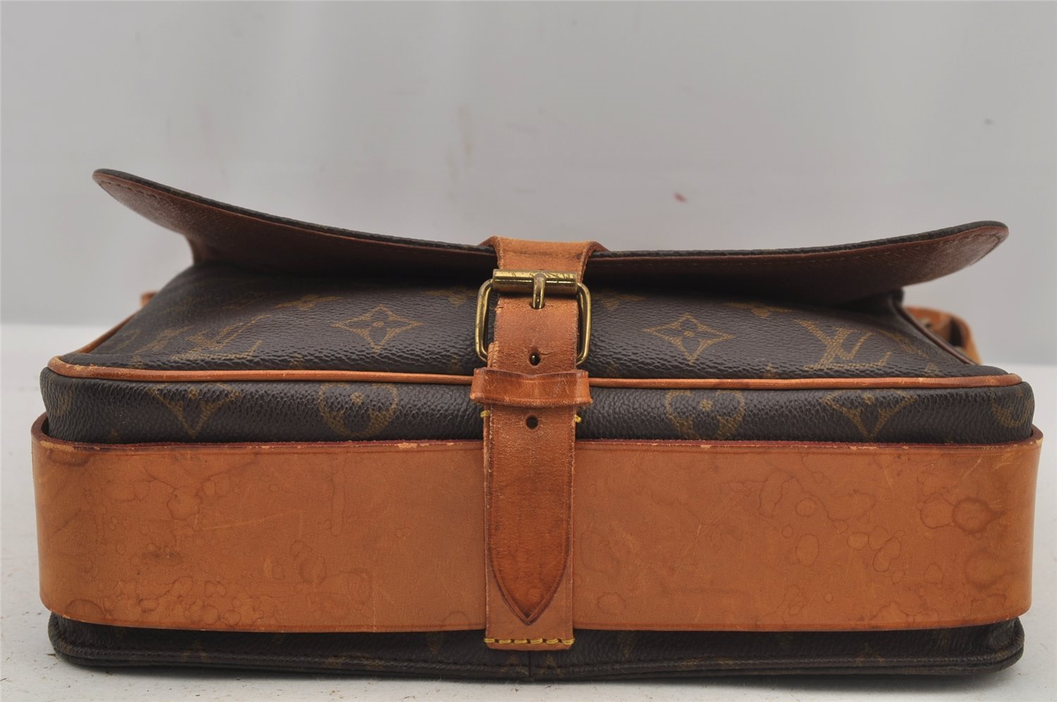 Authentic Louis Vuitton Monogram Cartouchiere GM M51252 Shoulder Cross Bag 4574J