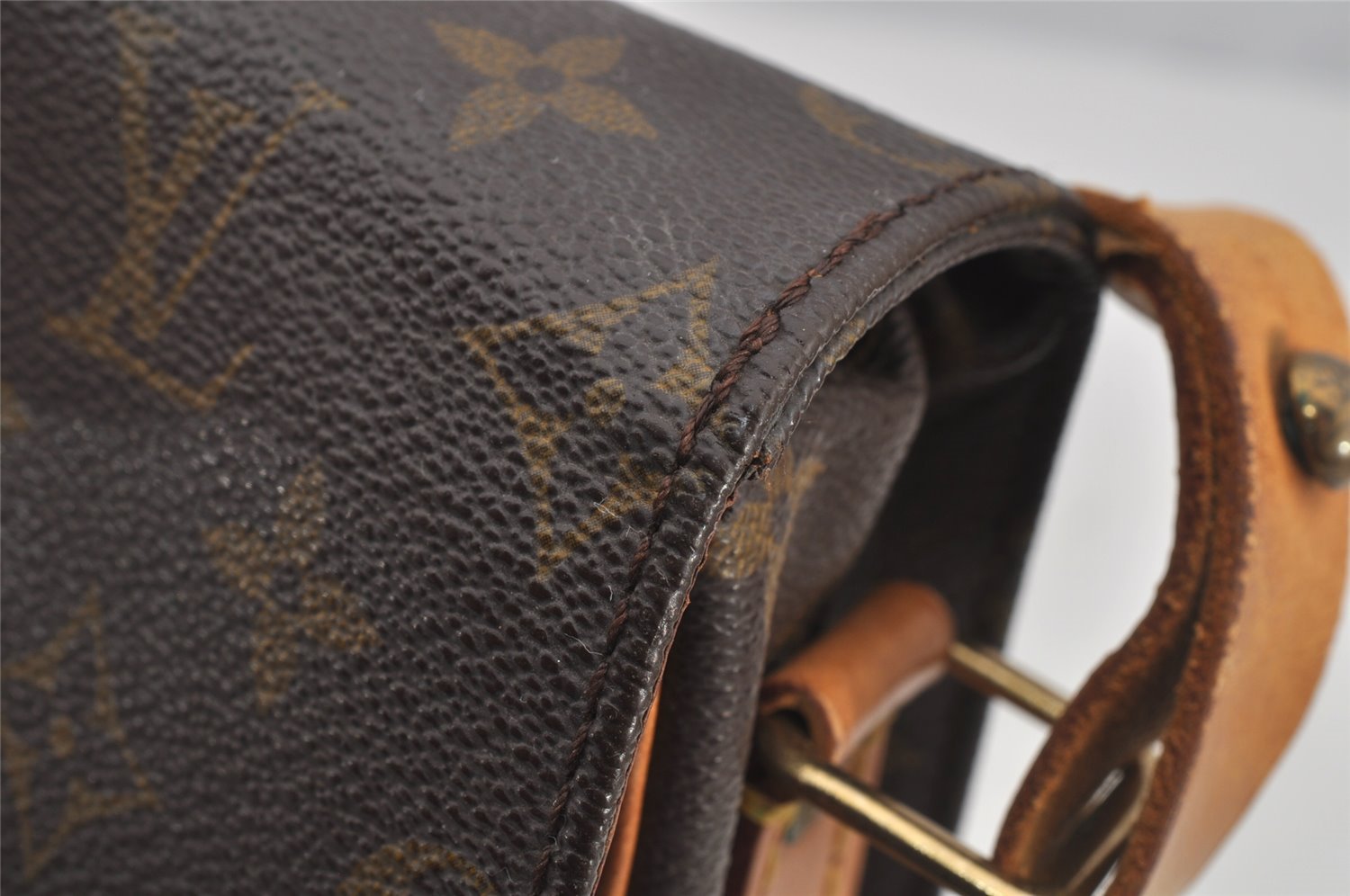 Authentic Louis Vuitton Monogram Cartouchiere GM M51252 Shoulder Cross Bag 4574J